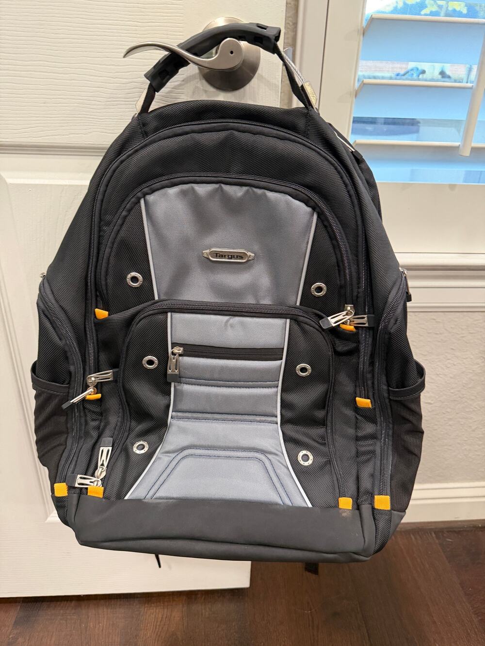 Targus Drifter II Laptop Backpack Grey Black Water Resistant fits 17” Laptops